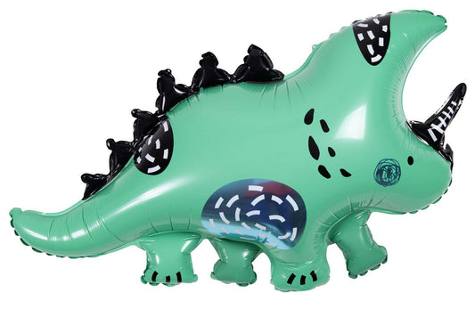 Globo de aluminio con forma de dinosaurio, 76 x 44 cm