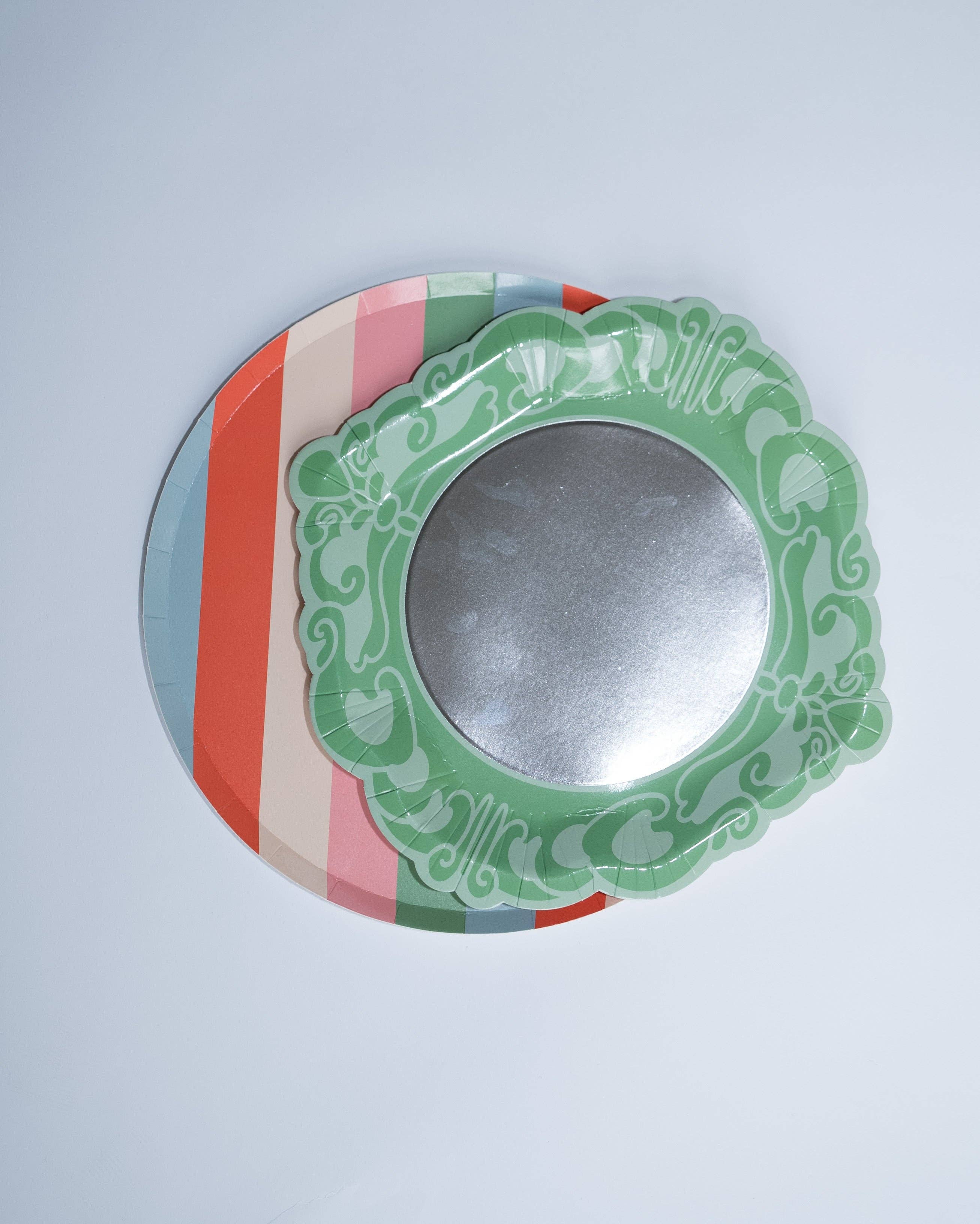 Platos de postre para fiesta de princesas Espejito, espejito  (x 12)