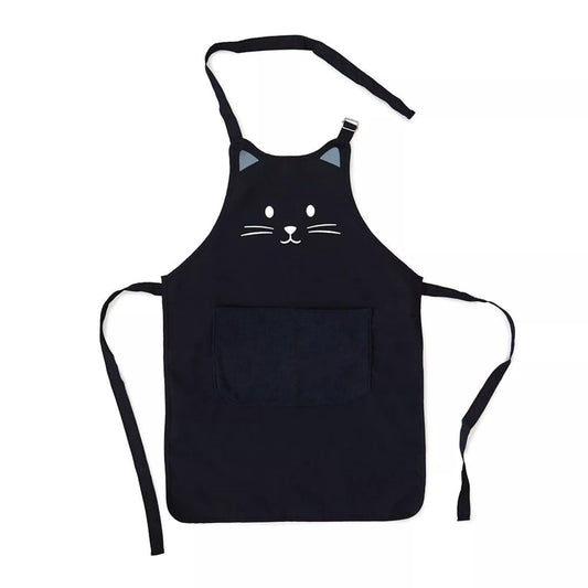 Delantal,Kitty,negro,80 cm,poliéster