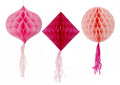 Set panal -nido de papel  - Perfect Pink - 3 piezas
