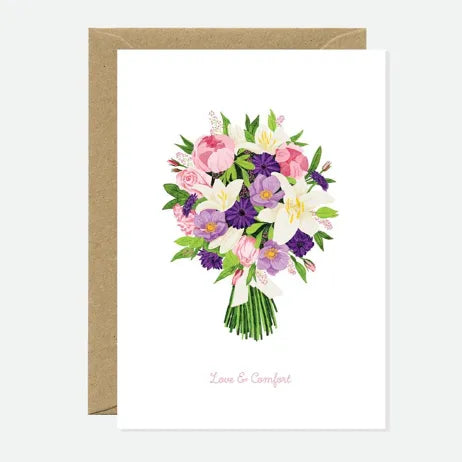 Tarjeta de felicitación - Ramo Love Comfort  A6 (105 × 148 mm)
