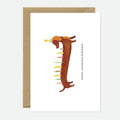 Tarjeta de felicitación - Extra de perro salchicha A6 (105 × 148 mm)