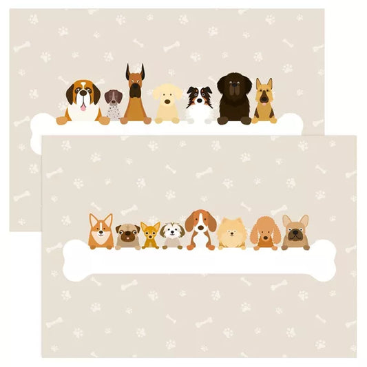 6 manteles individuales - Perros