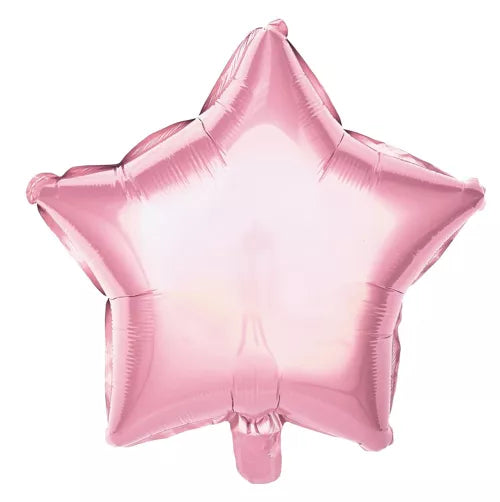 GLOBO DE MYLAR ESTRELLA ROSA PASTEL