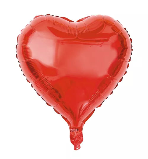 GLOBO DE MYLAR CON CORAZÓN ROJO