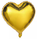 GLOBO DE MYLAR CON CORAZÓN DORADO