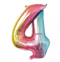 GLOBO MYLAR NÚMERO 4 IRISE PASTEL 36CM