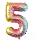GLOBO MYLAR NÚMERO 5 IRISE PASTEL 36CM
