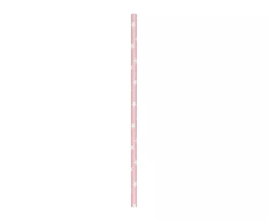 SET DE 10 PAJITAS DE CHICLE CON ESTRELLAS BLANCAS
