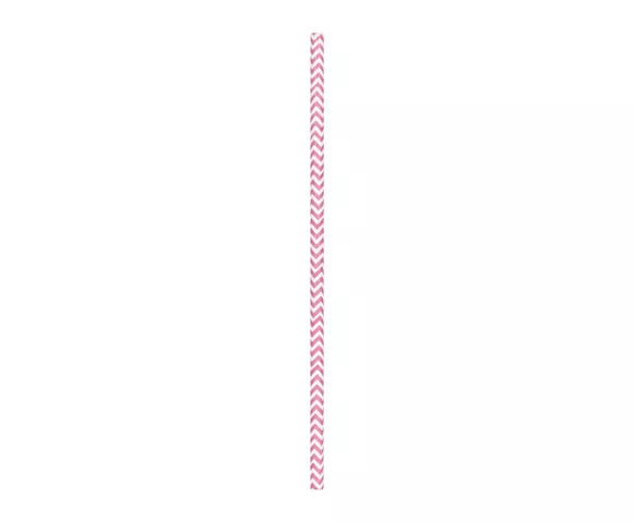 JUEGO DE 10 PAJITAS CHEVRON ROSAS