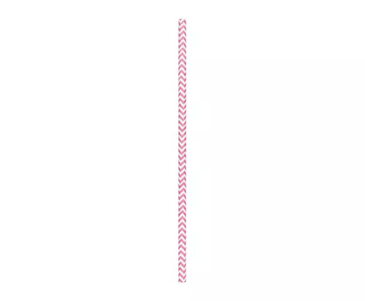 JUEGO DE 10 PAJITAS CHEVRON ROSAS
