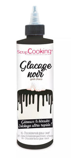 Glaseado negro listo para usar - sabor chocolate 130G