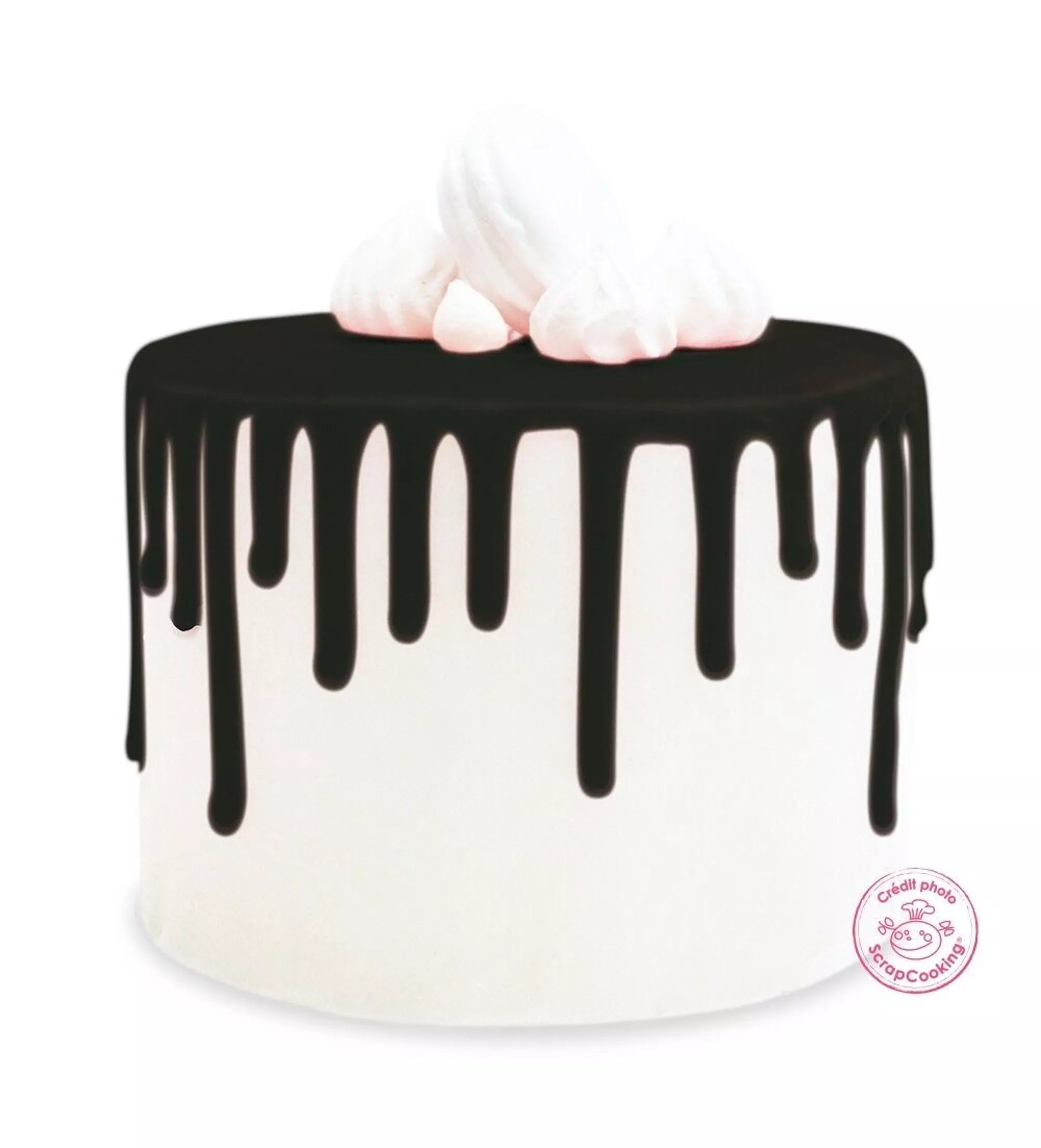 Glaseado negro listo para usar - sabor chocolate 130G