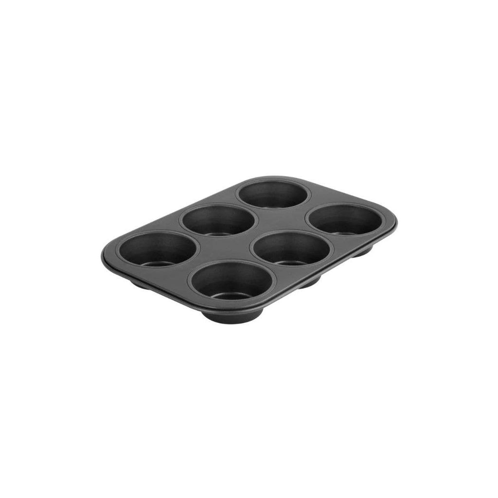 Molde para 6 magdalenas metálico negro Zenker