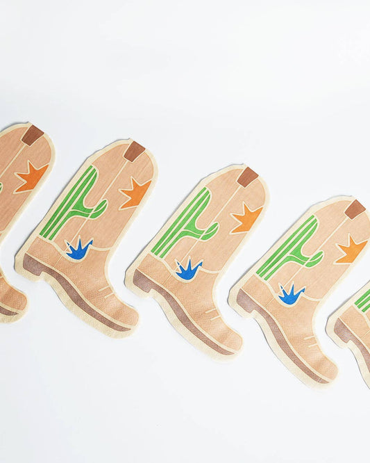 Servilletas con Forma de Bota Vaquera (x12)
