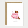 Tarjeta de felicitación - Gatos mejor juntos  A6 (105 × 148 mm) (Copia) (Copia)
