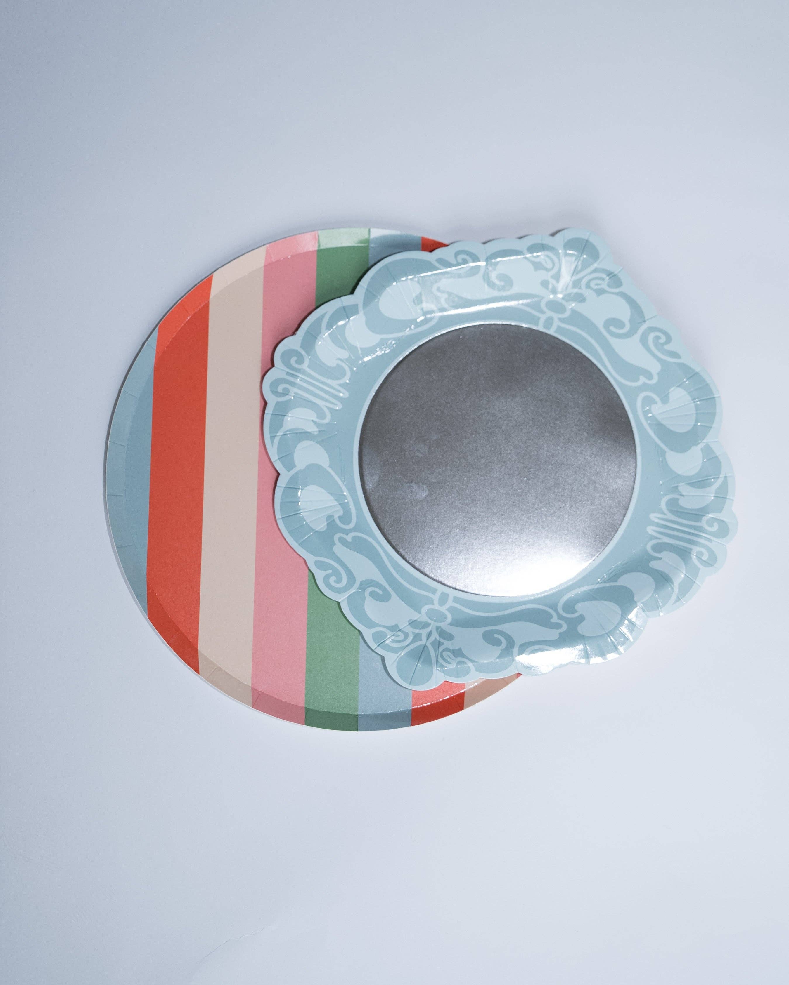 Platos de postre para fiesta de princesas Espejito, espejito  (x 12)