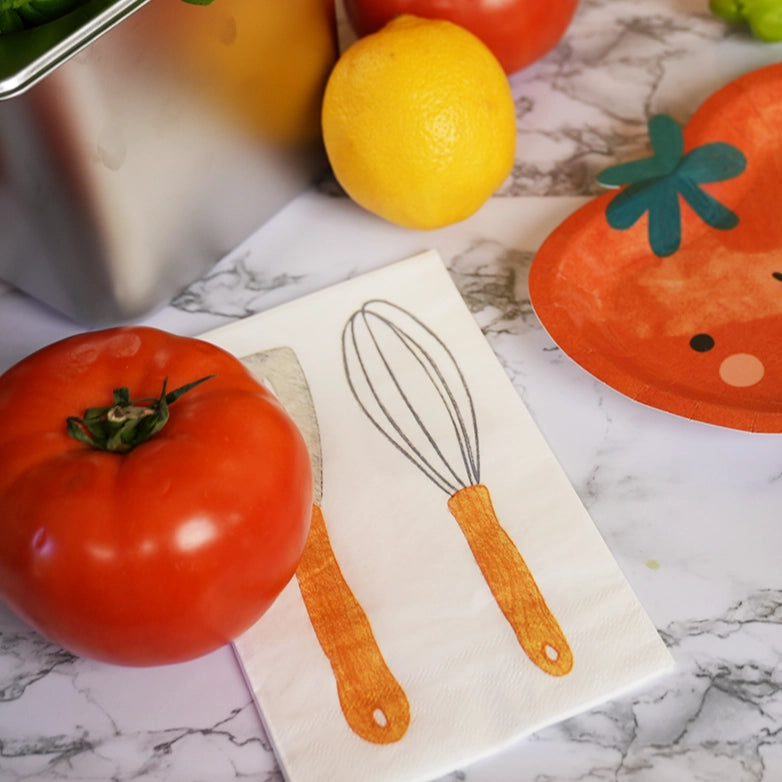 Servilletas de Papel para Cubiertos (x 12) - Colección Pequeño Chef