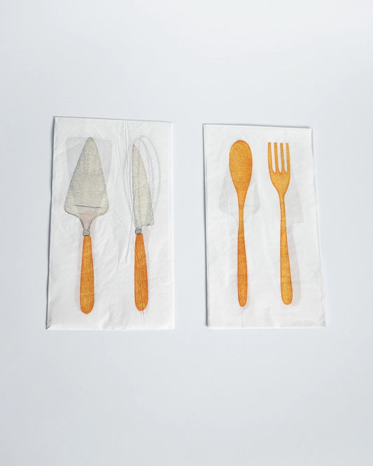 Servilletas de Papel para Cubiertos (x 12) - Colección Pequeño Chef