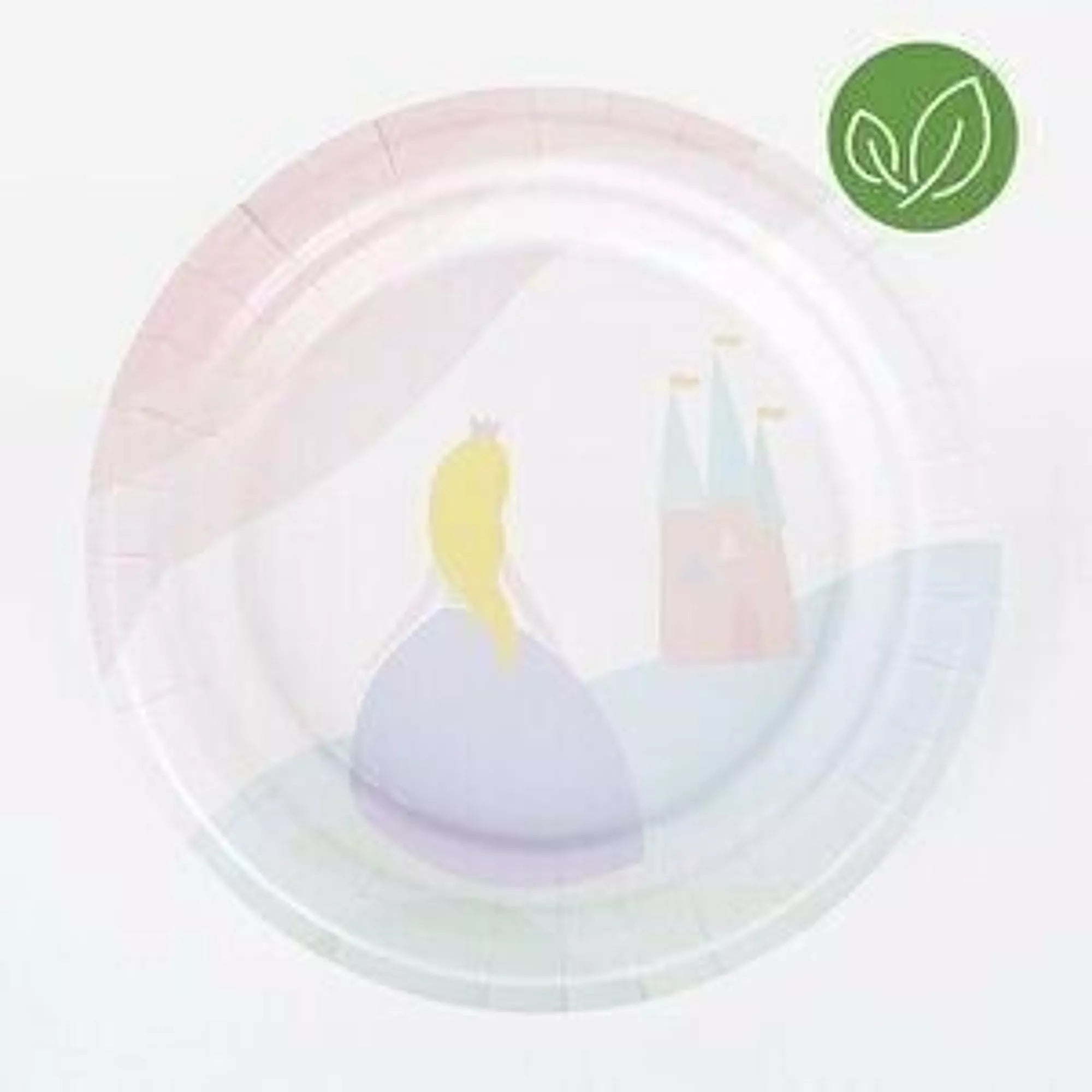 8 platos de papel: princesa 1