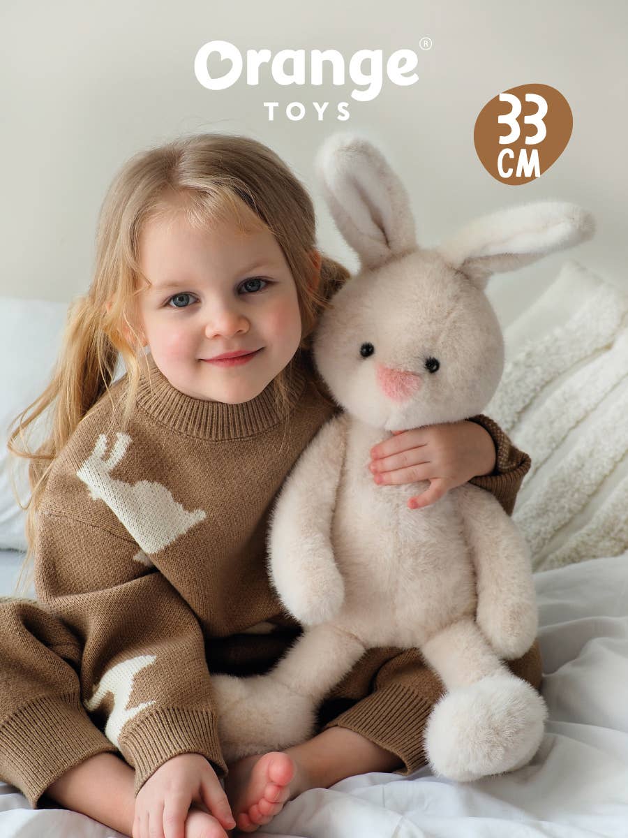 Conejito blanco de peluche-33cm