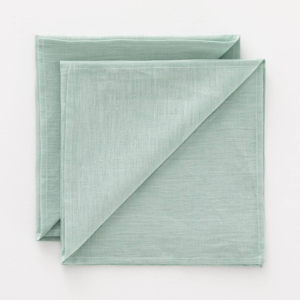 Servilletas Lino 100% Aqua 50X50 Cm