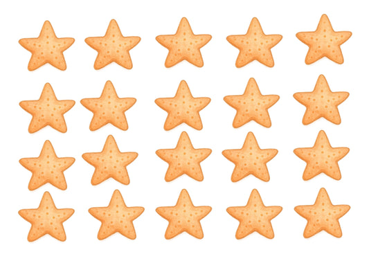 Papel de oblea -  Colección Osito en la playa - Estrella del mar