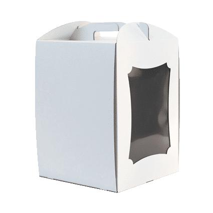 CAJA DE CARTÓN PARA TARTAS 25 x 25 x 34 cm