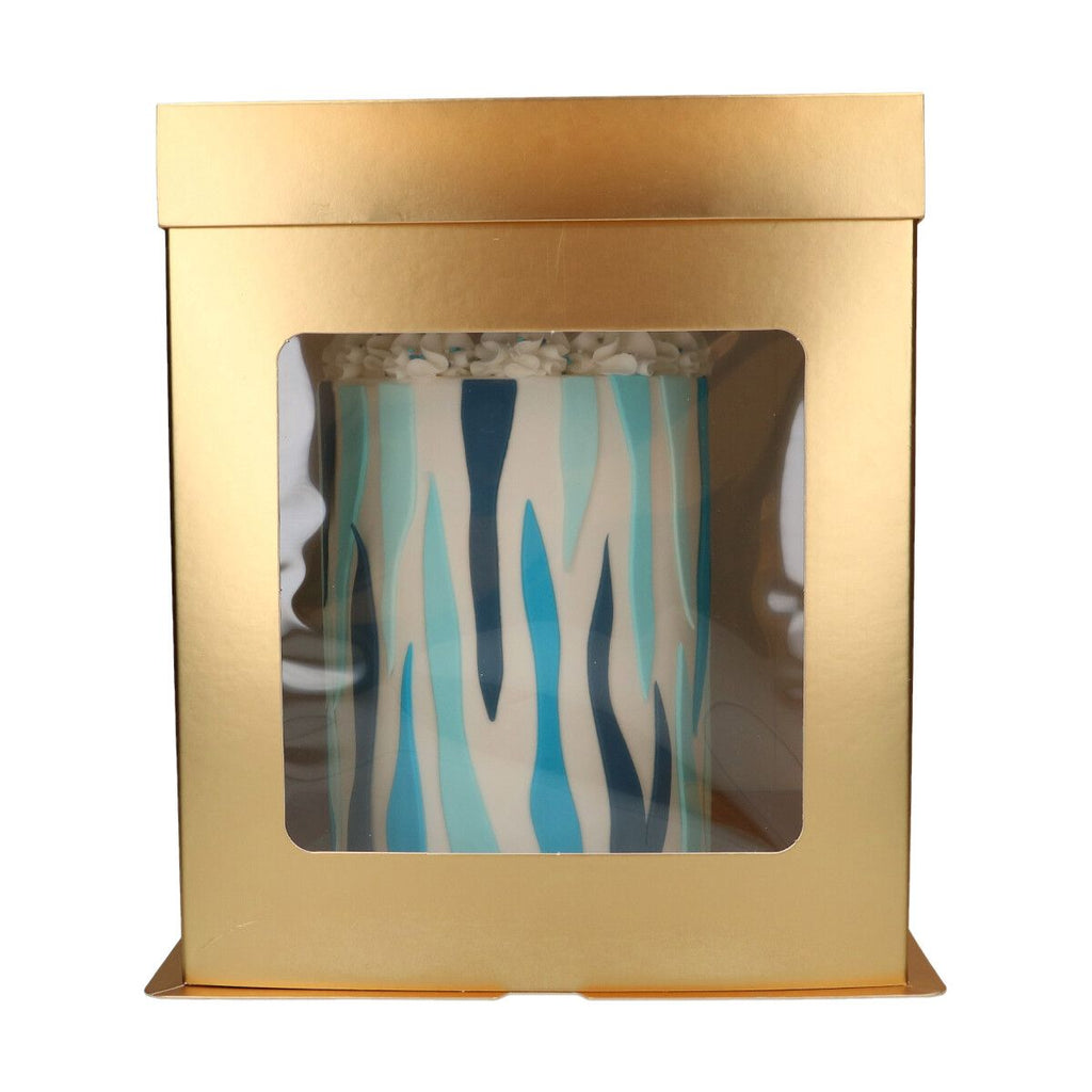 FunCakes Cake Box Gold Tall 26x26x29,4cm