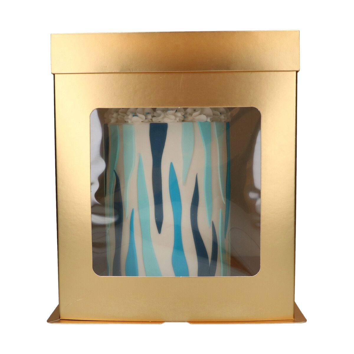 FunCakes Cake Box Gold Tall 26x26x29,4cm