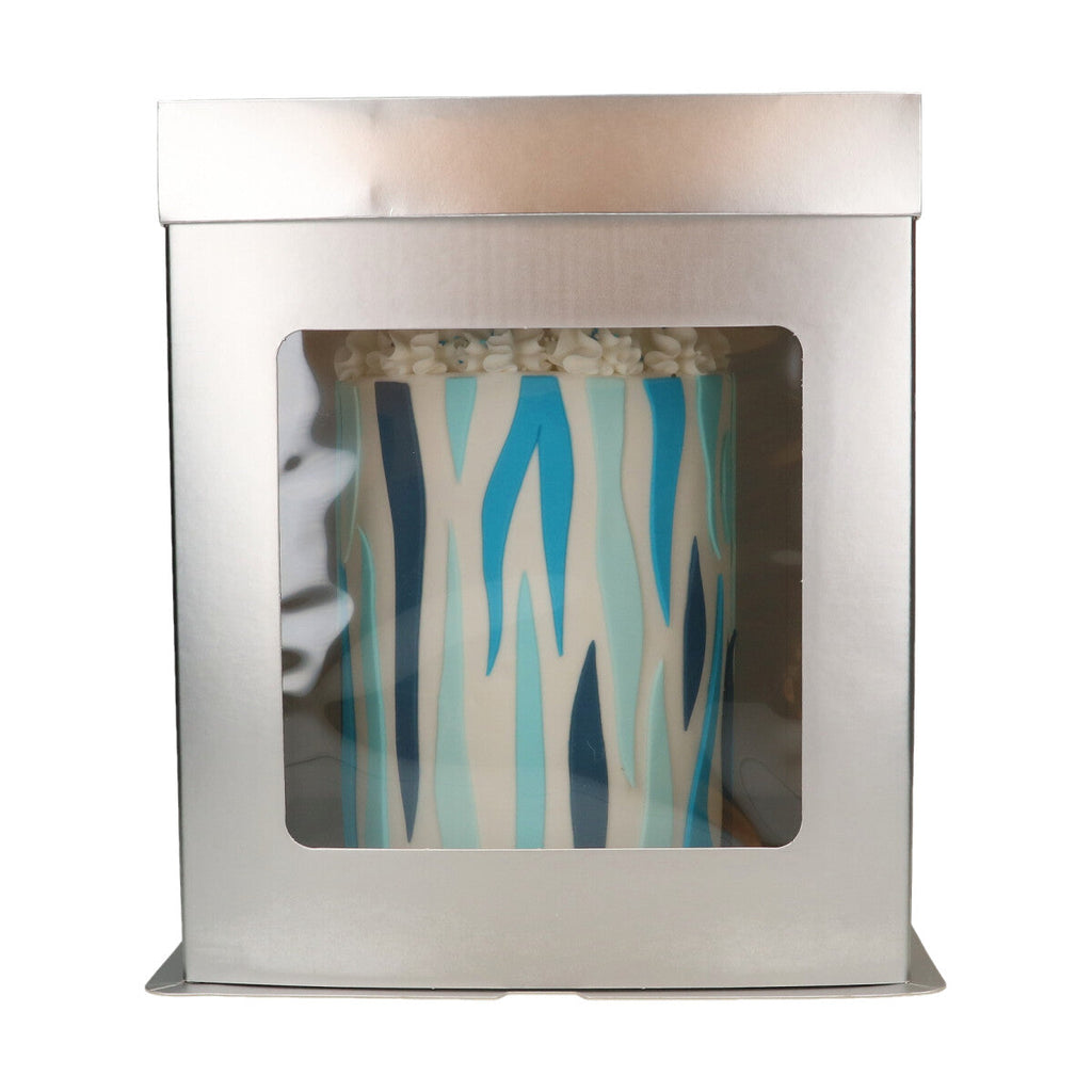 FunCakes Cake Box Tall Silver 26x26x29,4cm