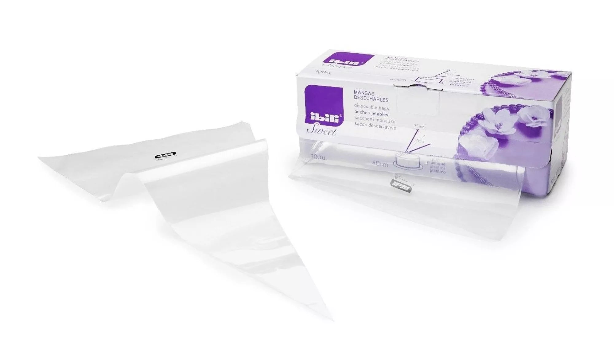 IBILI - Manga desechable en rollo 100 ud 30 cm