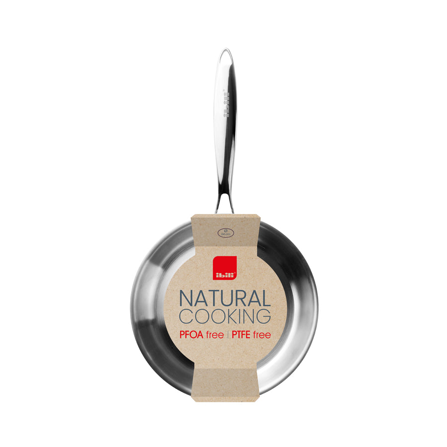 SARTÉN TRICAPA (INOX/ALUM/INOX) SIN ANTIADHERENTE 22 CM