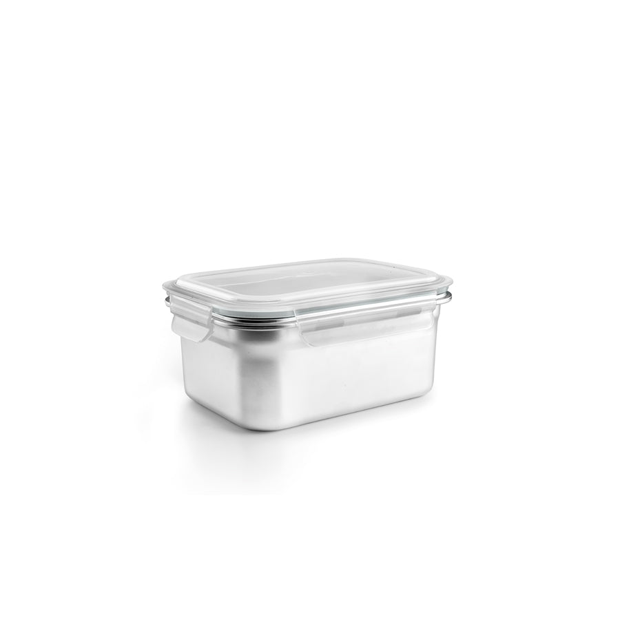 TÁPER RECTANGULAR KEEPKLIN – ACERO INOX MICROONDAS 400 ML