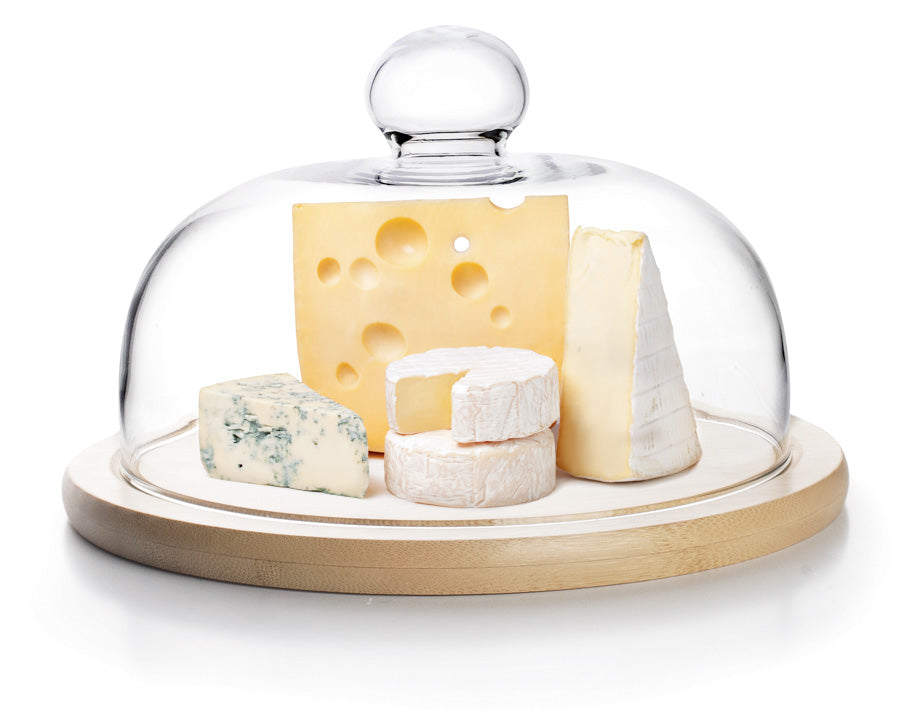 Tapa de Cristal con Base de Madera L  - 20 cm