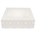 CAJAS PASTELERÍA CON VENTANA 'THEPACK' DECO 32x32x10 CM BLANCO CARTÓN NANO-MICRO + OPP