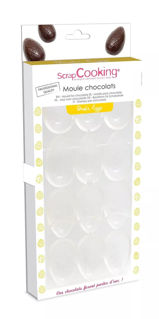 Molde de chocolate rígido "huevos"