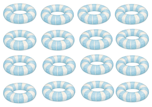 Papel de oblea -  Colección Osito en la playa - Flotadores