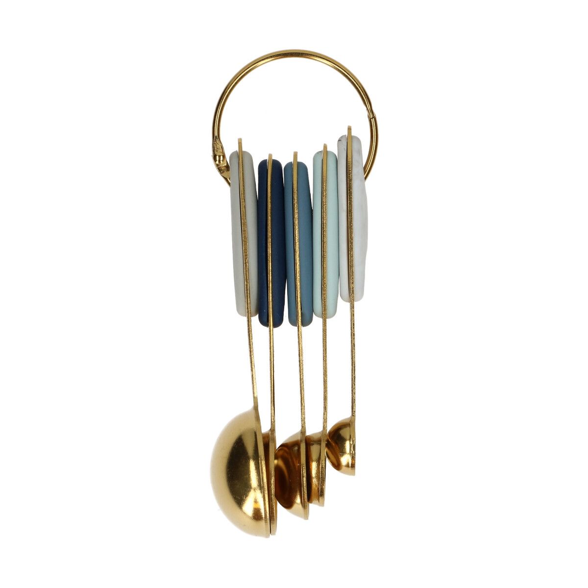 Cucharas medidoras de metal dorado Wilton, Juego de 5