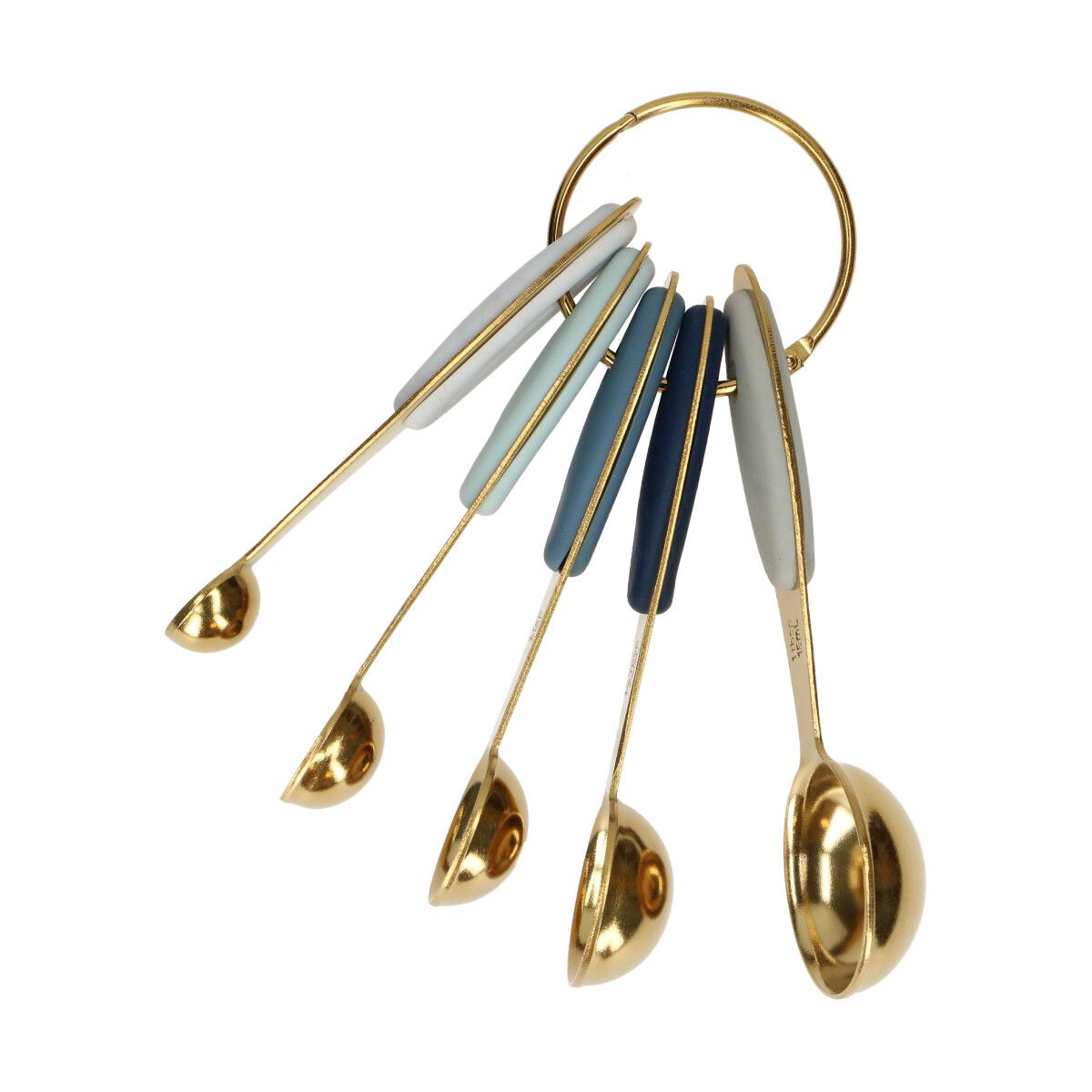 Cucharas medidoras de metal dorado Wilton, Juego de 5