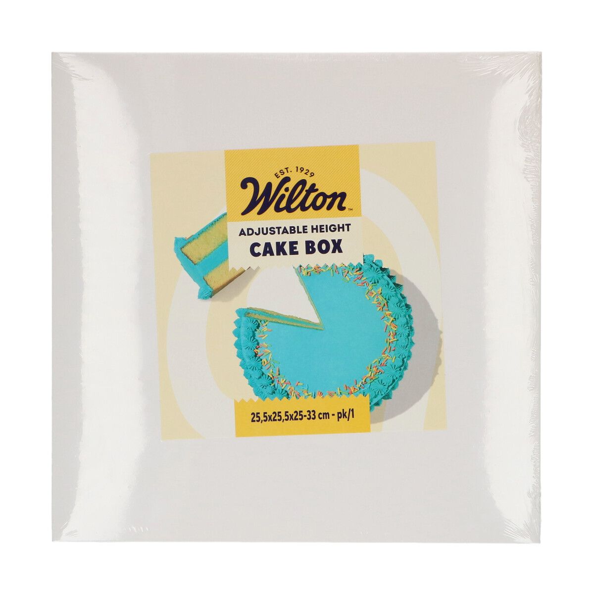 Wilton Adjustable Height Cake Box 25,5x25,5x25-33cm