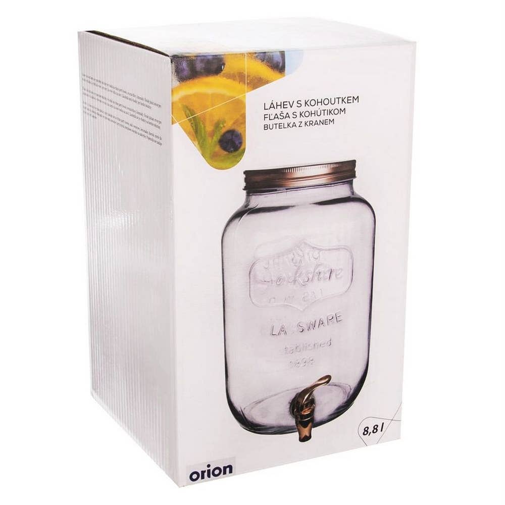 Dispensador con Grifo de Vidrio 8,8 l