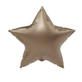 Globo de aluminio con forma de estrella, color dorado satinado brillante, 45 cm