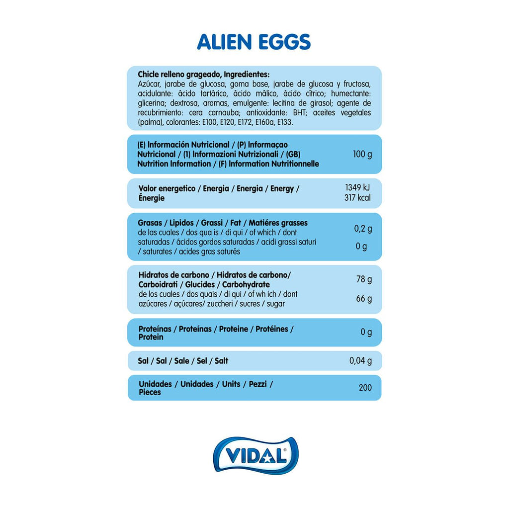 Alien Eggs chicle unidad