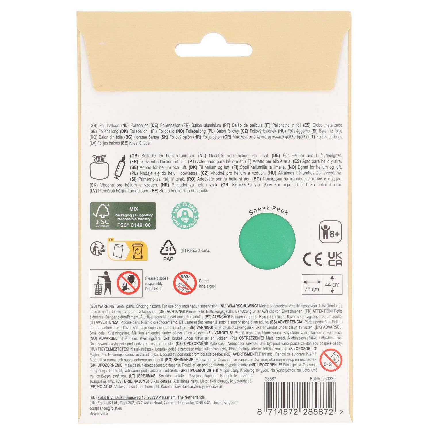 Globo de aluminio con forma de dinosaurio, 76 x 44 cm