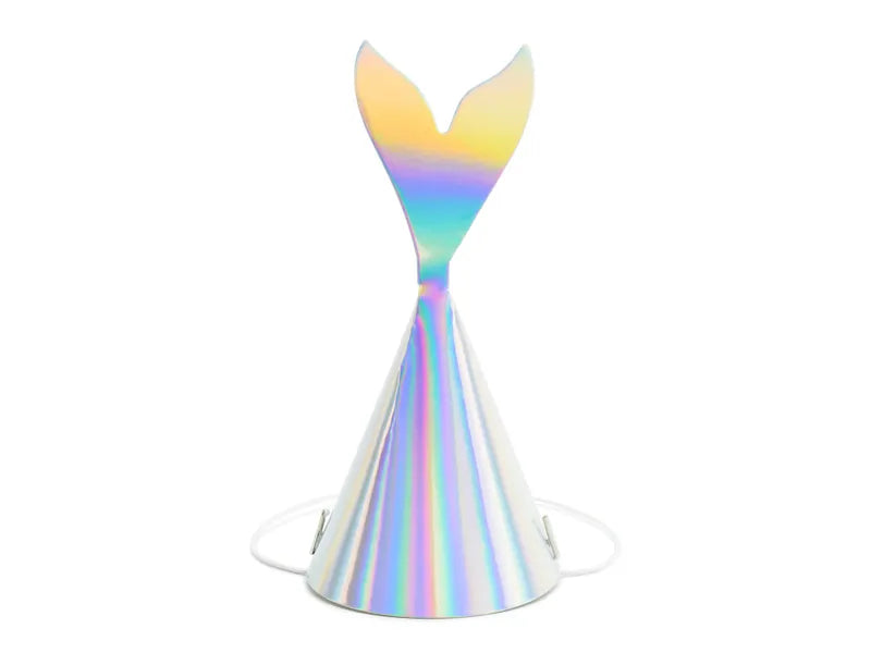 Gorro de fiesta de sirena, iridiscente, 18 cm