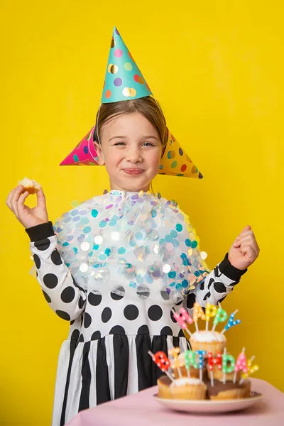 Gorros de fiesta con lunares, surtido, 16 cm
