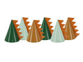 Gorros de fiesta de dinosaurios, 14 cm, surtido