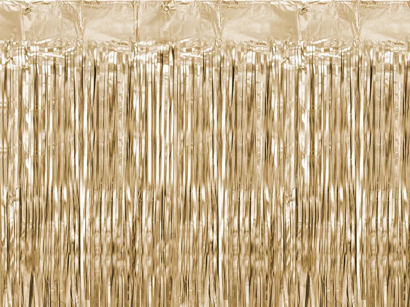 Cortina de fiesta, color dorado, 90x250cm
