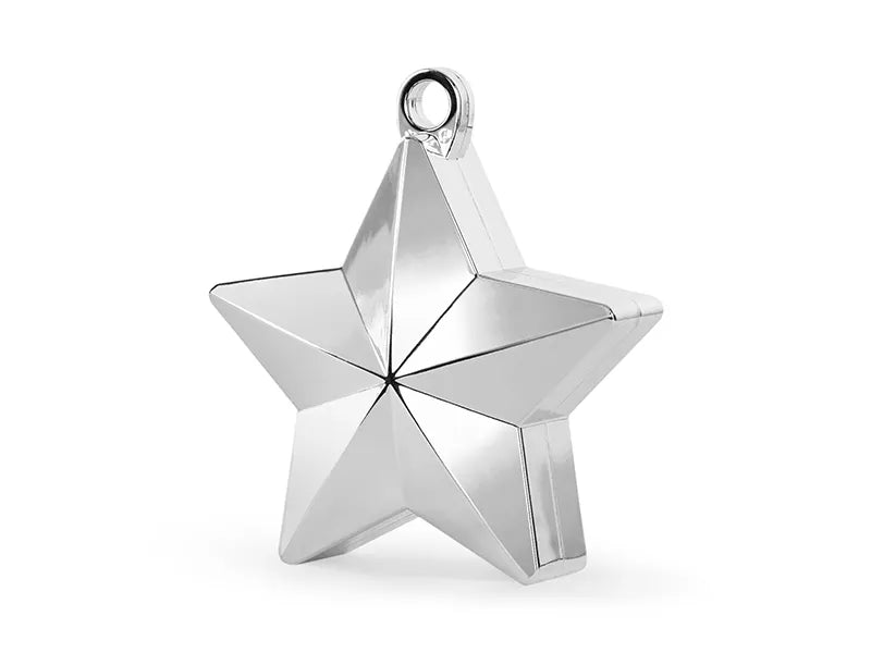 Peso para globos Estrella, plata